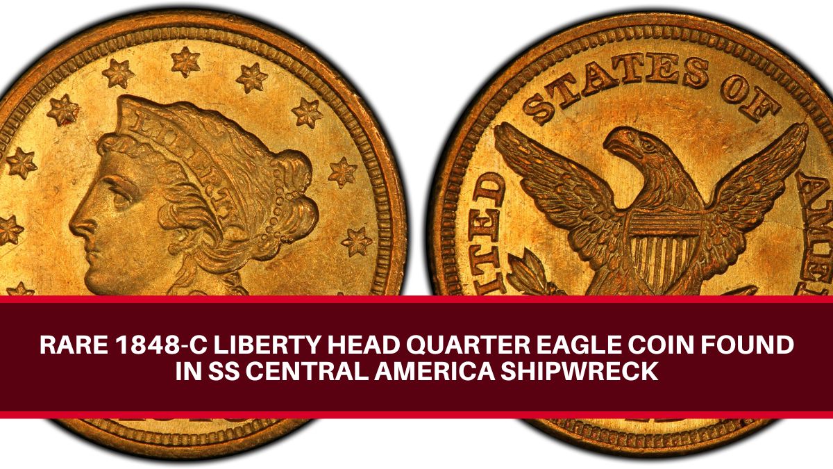 1848-C Liberty Head Quarter Eagle Coin